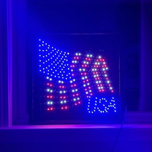 Red White and Blue USA LED sign